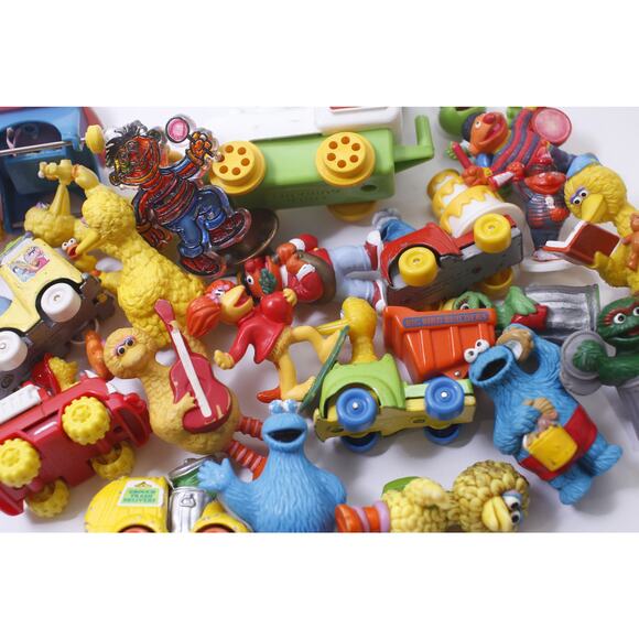 Flawed, Sesame Street, Jim, Hanson, Figures, Paint, Rubs, Bike Marks, Well Playe - Picture 2 of 3